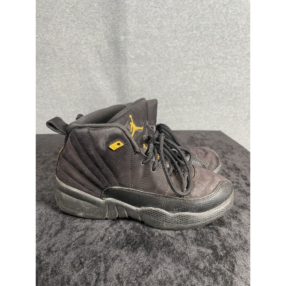 Nike Air Jordan 12 XII Retro Black Taxi 151186-071 Size 1Y Preschool - Used